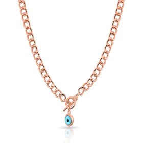 Resim Forentina Nazar Boncuklu Tasarım Rose Zincir Ps0800 