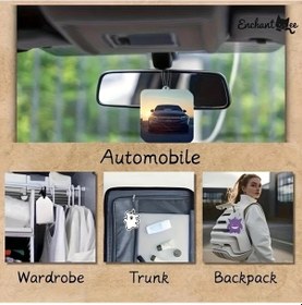 Resim Honeybeeshop Kişiselleştirilmiş 20 Adet Araç Kokusu Limon Desenli Yuvarlak Dikiz Aynası Süsü 