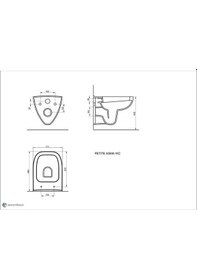 Resim Seramiksan Petite A101001H Kanallı Asma Klozet + Yavaş Kapak 