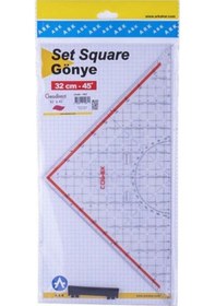 Resim Ark Geoder Cetvel Geometrik Açılı Gönye 32 CM 