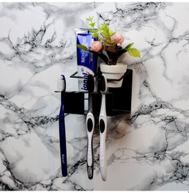 Resim 1 Adet Siyah Diş Fırçası Askısı, Diş Fırçası Standı Diğer 