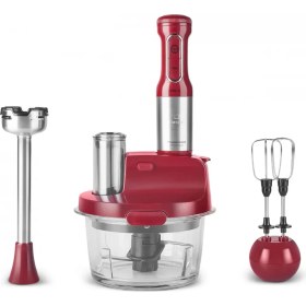 Resim Karaca Inox Gövde Premium 2000W Turbo 1,5 Lt Cam Hazneli, 4 Kanatlı Çelik Bıçak Mutfak Robotu & Blender 
