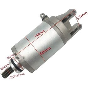 Resim Burgman 400 Uyumlu Marş Motoru An 250 ,an 400 Marş Dinamosu Arasmoto 