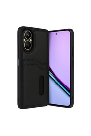 Resim artlab Art Realme 12 Lite Kılıf Sara Kartvizitli Deri Kılıf - Siyah Lab 