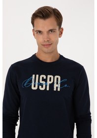Resim U.S. Polo Assn. Erkek Regular Fit Bisiklet Yaka Lacivert İnce Sweatshirt 50315570-VR033 