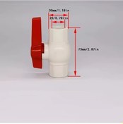 Resim Willowhaven 1 Adet Pvc 6 Noktalı Sekizgen Tam Gövdeli Vana 4" 6" 1" Npt Bahçe Hortumu Akvaryum 