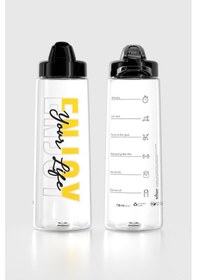 Resim Renga Lidya Enjoy Desen 730 Ml Tritan Matara 912035 Siyah Siyah 