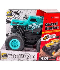 Resim Uniqlion Büyük Tekerlekli Sesli Araba 