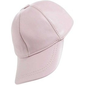Resim Unisex %100 Deri Arkadan Ayarlanabilir Baseball Kep Şapka Lila 