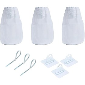 Resim 3 Paket Kurutucu Havalandırıcı Tiftik Torbalar, Kapalı Açık Kurutma Havalandırma Delikleri Için Tiftek Tuzakları, Tiftik Toz Torbası Tiftik ve Toz Yakalayan (Yurt Dışından) 