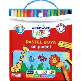 Resim Pensan Kidz Pastel Boya Çantalı 18 Renk 98121 