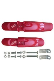 Resim motobisikletim 16/20 Jant Bmx Bisiklet Plastik Çamurluk Takımı Karışık Renk Kırmızı 