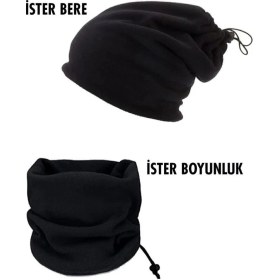 Resim Bonbonetti Unisex Termal Polar Boyunluk Bere Motorcu Kayak Avcı 