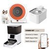 Resim Groove Q-Clean Otomatik Kedi Tuvaleti Turuncu - Petfit Aqua Flow Akıllı Su Pınarı Çeşmesi - Petfit Elevate X Otomatik Mama Kabı 