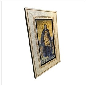 Resim Meryem ve İsa Mozaik Ayasofya Baskılı MDF Tablo 