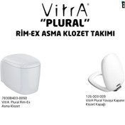 Resim VitrA Plural Rim-ex Asma Klozet Ve Soft Kapak Takımı - Beyaz 