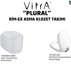 Resim VitrA Plural Rim-ex Asma Klozet Ve Soft Kapak Takımı - Beyaz 