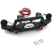 Resim Teltree Trx4 Scx10 Iıı İçin Alüminyum Ön Tampon, 1/10 Ölçekli Tırmanma Araçlarına Uygun Aksesuar 