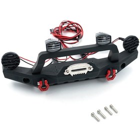 Resim Teltree Trx4 Scx10 Iıı İçin Alüminyum Ön Tampon, 1/10 Ölçekli Tırmanma Araçlarına Uygun Aksesuar 