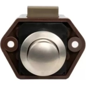 Resim Obus Karavan Dolap Klidi Yuvarlak Küçük Basçek Dolap Kilidi Krom 