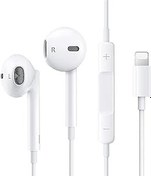 Resim Qi Gxinr iPhone için kulak içi kulaklık, HiFi Audio Stereo, mikrofon ve ses ayarı ile, iPhone 12/14 Pro/14 Pro Max/13/12 Mini/SE/11/X/XS Max/XR/8/7 Plus ile uyumlu 