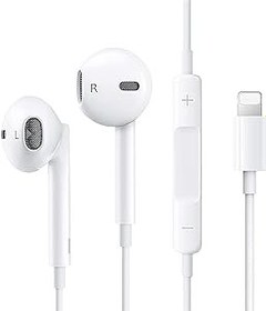 Resim Qi Gxinr iPhone için kulak içi kulaklık, HiFi Audio Stereo, mikrofon ve ses ayarı ile, iPhone 12/14 Pro/14 Pro Max/13/12 Mini/SE/11/X/XS Max/XR/8/7 Plus ile uyumlu 