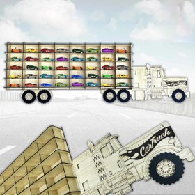 Resim Ahşap Hobi Araba Rafı, Kişiye Özel Yazılı, Hot Wheels, Montessori 