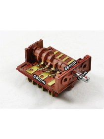 Resim Ankastre Fırın Anahtarı 6+6 Polyemit Çevirmeli Şalter 