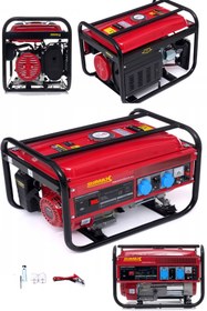 Resim stilmax Germany %100 Bakır Krom Piston 4 Zamanlı 3.1 KW 7 HP Uyumlu Sargılı Benzinli Jeneratör Garanti 