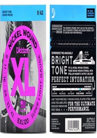 Resim Elektro gitar teli EXL120 SUPER LIGHT GAUGE 