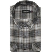 Resim Atilla Özer Büyük Beden Çift Cep Klasik Kışlık Kaşmir Gömlek - 7462 Krem 