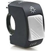 Resim Gri-açık-kapalı Motosiklet Gidonu Anahtarı 1 Adet 22mm Anti-korozyon Dc12v/10a Ip65 Su Geçirmez Led Far Sis Lambası 