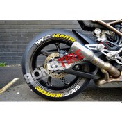 Resim Motosiklet Lastik Yazısı 4 Adet 2.5 Cm 3d Oto Lastik Yazısı Sticker Arma Şerit 1103 Yapıştırıcısız 