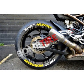 Resim Motosiklet Lastik Yazısı 4 Adet 2.5 Cm 3d Oto Lastik Yazısı Sticker Arma Şerit 1103 Yapıştırıcısız 