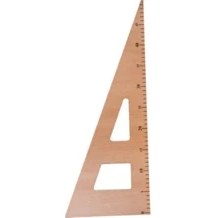 Resim LTG Nova Üçgen Riga Cetvel 45 cm 