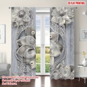 Resim 2 adet Vintage Çiçekli Perde - Zarif Çiçekli Pencere Perdeleri, Yarı Şeffaf Gizlilik, Kolay Askı Kolu Çantası Tasarımı, Makinede Yıkanabilir Polyester Pencere Perdeleri, Oturma Odası, Yatak Odası, Ofis, Mutfak için - Donanım Gerektirmez, Modern Ev Dekorasyonu Pencere Perdeleri, Oturma Odası Perdeleri, Yatak Odası Gizliliği, Çağdaş Tarz, Yarı Şeffaf Kumaş, Ofis Dekorasyonu, Hafif Malzeme, İç Mimarlar, Yatak Odası Perdesi, Oturma Odası Perdesi, Siyah ve Beyaz Perdeler, Büyük Oturma Odası Karartma 