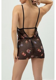 Resim Phevos Dantel Detaylı Sırt Dekolteli Gecelik 001 