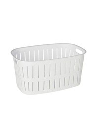 Resim Bayev Köşeli Beyaz Bambu Çamaşır Sepeti 20lt Diğer 