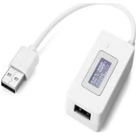 Resim Robodünya-Dc 3-7V Usb Voltmetre Ampermetre Göstergeli Mobile Şarj Kapasite 