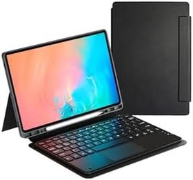 Resim CONSTRAIN - Galaxy Tab S11 Ultra Border Keyboard Bluetooh Bağlantılı Standlı Klavyeli Tablet Kılıfı - Siyah 