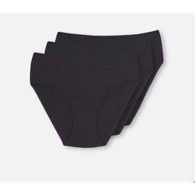 Resim 3 Lü Paket Dagi Bayan Yüksek Bel Slip Külot 5104kc Siyah 