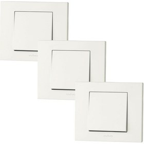 Resim Ovivo Grano Anahtar Çerçeveli Beyaz 3 Adet Beyaz 