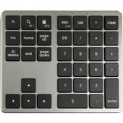 Resim Mini Sayısal Klavye 2.4g Kablosuz Bluetooth Uyumlu Çift Mod 35 Tuşlar Sessiz Taşınabilir Dizüstü Telefon Tuş Takımı Bilgisayar Aksesuarları 
