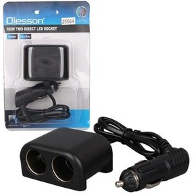 Resim Olesson 1644 12-24v 100w 70cm Kablolu 2'lı Araç Çakmak Çoklayıcı 