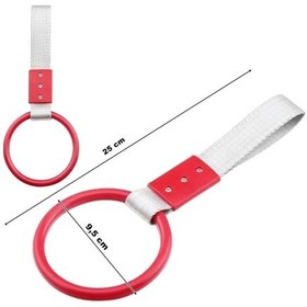 Resim Araç İçi Tutamaç Yuvarlak El Tutamağı Askılık Fonksiyonel Tofaş Dolmuş Otobüs Ofis Ev Kırmızı 1 Adet 