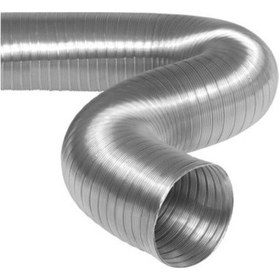 Resim Alüminyum Telli Şofben Aspiratör Davlumbaz Borusu 127 Mm 1,5 Metre 