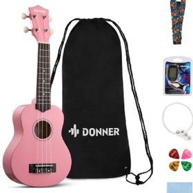 Resim Donner DUS-10k Soprano Ukulele Başlangıç Seti 