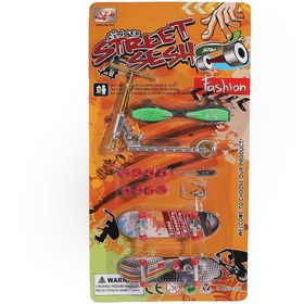 Resim A-T AYZE-TRENDY OYUNCAK 2 Lİ MİNİ PARMAK KAYKAY VE SCOOTER SET 97955 