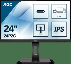 Resim AOC 24P2C 23.8 inç 4 ms HDMI Display 75 Hz LED Full HD Ev Kullanıcısı Bilgisayar Monitörü 