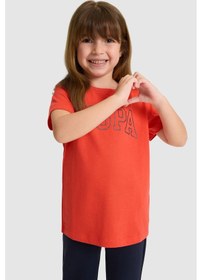Resim U.s. Polo Assn. Kız Çocuk Kırmızı Tişört Basic 50325631-vr213 Rısk Red 